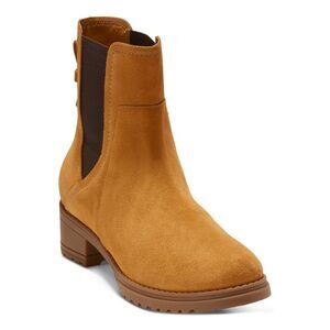 COLE HAAN Womens Brown Goring Camea Round Toe Block Heel Suede Chelsea 5.5 B